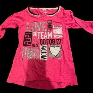 Justice Gymnast Shirt Girls size 8